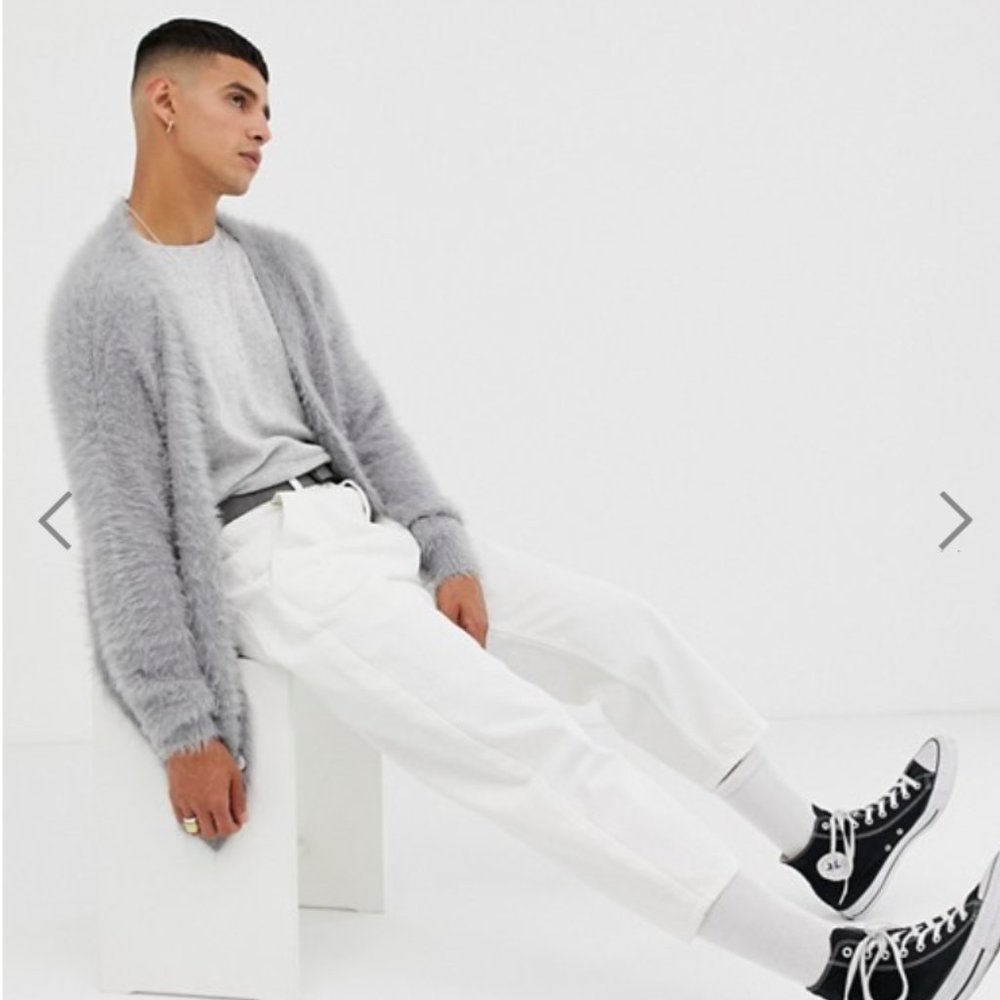 Noak Drop Shoulder Cardigan in Premium Yarn